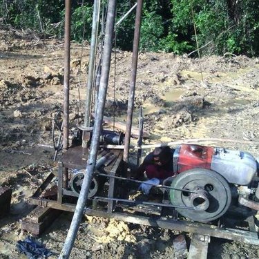 旭兴XX-1直销地表柴油机浅层打井钻机 多功能柴油小型打井钻机