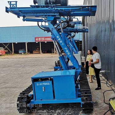 履带锚固钻机水平横向钻孔边坡基坑支护加固护坡液压旋转锚杆钻车