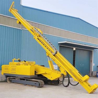 履带式锚固钻机 护坡钻车自行走液压旋转基坑支护锚杆钻机