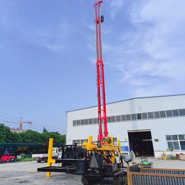 长螺旋桩机厂家直供 规格齐全 履带自走式锚杆打桩机 55KW基础桩钻机