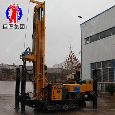 巨匠集团履带气动水井钻机300型6米钻塔深孔钻井机