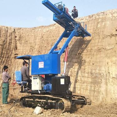 中拓液压锚固钻机适用于基坑打孔 山坡支护 隧道钻孔现货