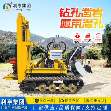 履带式潜孔钻机 露天矿山潜孔设备 小型护坡打根管锚固钻机