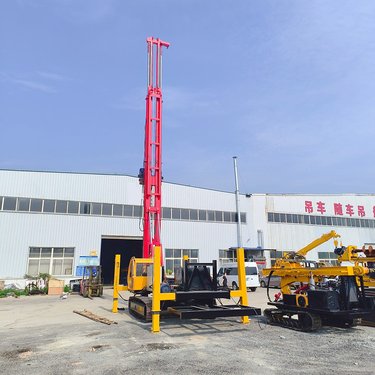 cfg长螺旋工程打桩机 15米矿用气推锚杆钻机 履带注浆引孔桩基机械