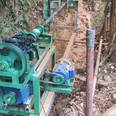 聚仁 横向山泉打井机 深孔地表钻机 小型家用打井钻孔机