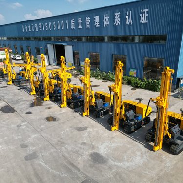 博远 山地液压快速钻孔机 山上光伏钻机 多功能螺旋引孔机 360度旋转
