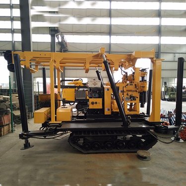 HZ-180YG型钻机深孔钻机农用打井机自动伸缩式钻机橡胶履带钻机