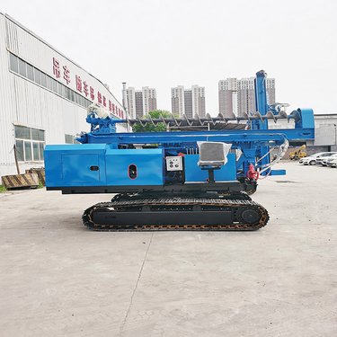 光伏打孔机 山地岩层潜孔打桩机 螺旋式潜孔钻机 履带底盘行走