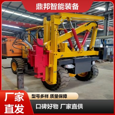 小型公路多功能钻机 新型围栏打桩机器 定位准确 动力强劲