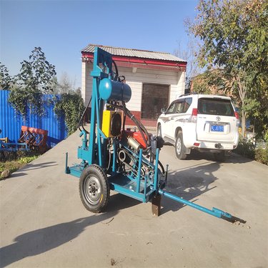 矿用坑道水井钻机 200-400米履带钻孔机 多地形全液压家用打井机