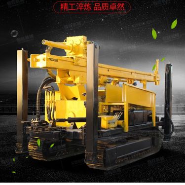 履带式气动钻机 农用深孔岩石钻井机全风动100-1000米水井打井设备