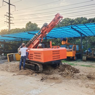 山区深孔光伏打桩机 冲击潜孔钻机 大口径液压引孔机