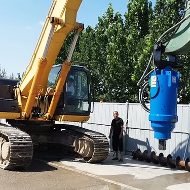 鼎东 挖掘机用螺旋钻机 合金钻头钻机 挖掘机液压螺旋钻洞机