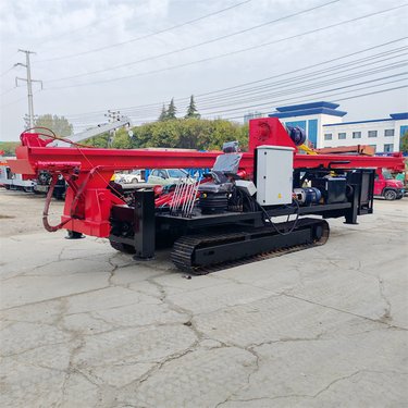 履带式长螺旋打桩机 地基加固螺旋钻孔机 CFG灌浆钻机设备
