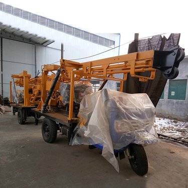 三轮车载式液压水井钻机 多功能移动式水井钻机 打孔设备打井机