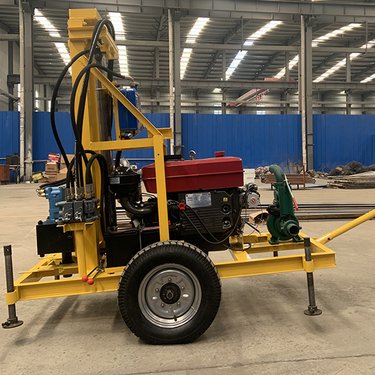 程煤 柴油升降打井机 液压水井钻机 家用打井钻采设备