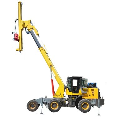 基础加固锚杆台车 8-35米隧道边坡支护打土钻车 履带式锚索气动钻机