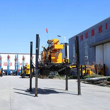 履带式气动钻机地温钻井打井机家用地表钻井机冲击回转式钻机