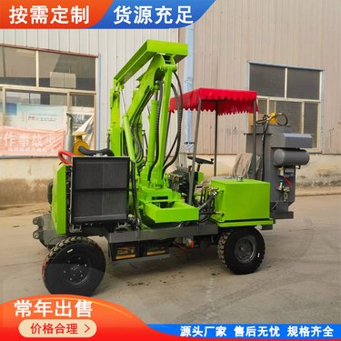 护栏打桩机公路多功能钻机波形围栏压装机器