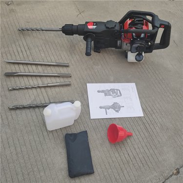 120型二冲程冲击镐 慧晨手提式汽油破碎镐 轻便小型凿岩机