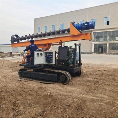 15米双电机锚固钻机 多角度双油缸加压打桩机 20米抗浮锚杆钻车