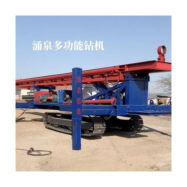 多功能小型长螺旋钻机自行走20米塔架高喷灌浆台车高压泵钻喷一体