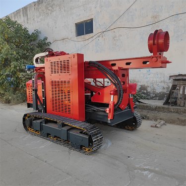 沙漠钻孔履带式螺旋钻机 地基加固地基打桩机 山地岩石光伏