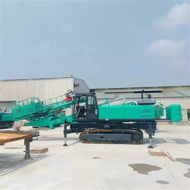 地基灌浆潜孔加固工程履带式护坡伸缩臂潜孔钻机 自进式液压推进