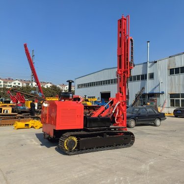 爬坡螺旋钻孔机履带式光伏打桩机 岩石山地液压钻机具有多功能钻孔
