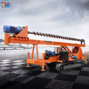 15米长螺旋打桩机 CFG灌浆钻孔一体机 履带式抗浮锚杆钻机 福沃重工