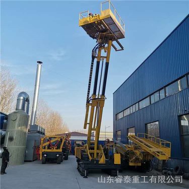 供应履带式锚固钻机 岩石电钻护坡锚杆钻车 高举支护打孔机