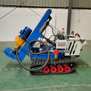 小型液压地质工程勘探注浆加固履带钻机 气动冲击回转式操作简单