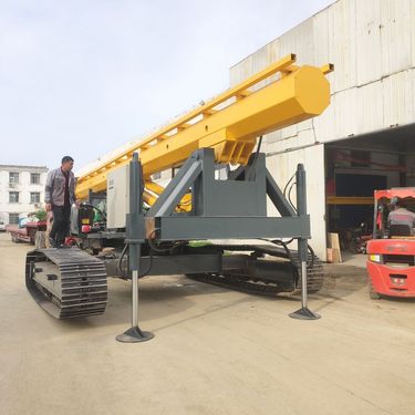 基础引孔锚杆钻机 5米灌注电线杆挖坑机 滑架式螺旋地基打桩机