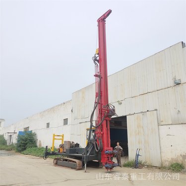 出售小型履带潜孔钻机 矿山爆破凿岩打桩机 油电两用长螺旋