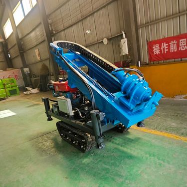 小型履带光光伏拧地钉打桩机矿山爆破边坡支护钻机