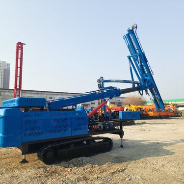 油电双用护坡锚杆钻机 液压履带式隧道钻车 9米双大臂锚固钻机