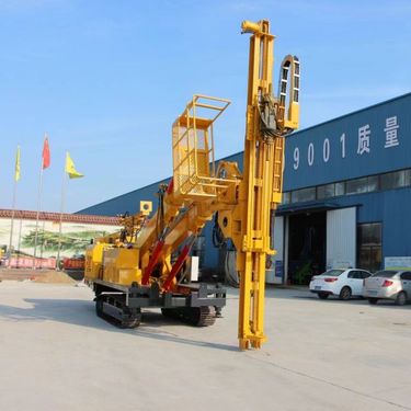 履带潜孔钻机 隧道护坡支护锚固钻孔机液压凿岩 回转潜孔钻车