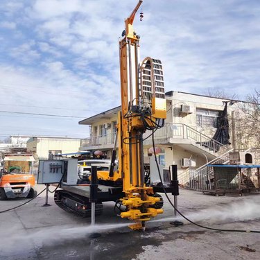 旋喷桩施工钻孔注浆一体钻机 隧道加固高压旋喷钻机桩机 75柱塞大泵