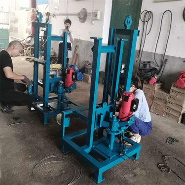 家用小型取芯钻井机 地质岩心勘探打井机 大功率电动液压水井钻机