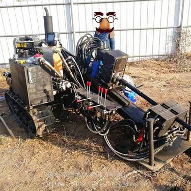 水钻式过路打孔机 非开挖钻孔机 小型履带穿越钻机 洪涛电力