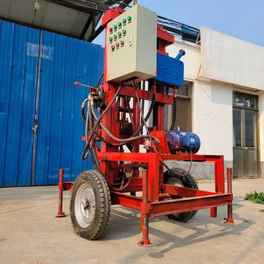 厂家销售三相电液压钻井机 伸缩式水井钻机 打石头专用打井机