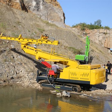 液压护坡钻机 基坑加固高臂锚固钻机 油电两用高举钻360度打孔
