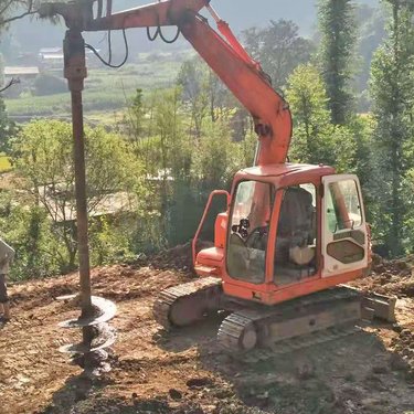 威马螺旋钻机 装载改装钻机 多功能移动方便装载打桩机