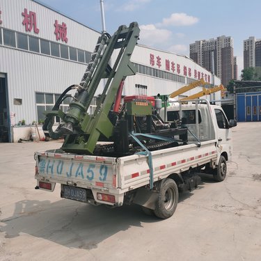 小型履带潜孔钻机 光伏支架打桩机 拧螺旋柳钉桩钻孔机 速度快