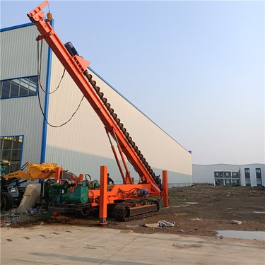 现货厂家履带式长螺旋工作施工现场 供应工程履带钻孔机 多功能钻机
