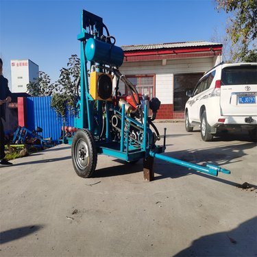 家用引水岩心钻机 牵引式家庭水井钻机 多角度200米中深孔钻井机