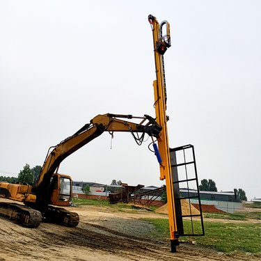 中旺 挖改支护钻机 挖掘机改装钻凿边坡支护孔挖机 液压凿岩机