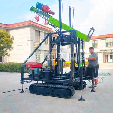 多功能履带式螺旋钻孔机 小型光伏打桩机 多角度锚固钻机支持定制