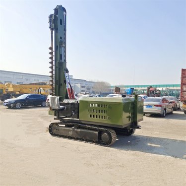 螺旋光伏打桩机 全液压锤钻孔机 矿山边坡潜孔钻机
