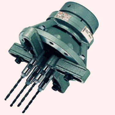 多轴钻孔头攻牙头动力头A-100/124/124S电动钻孔9-12mm